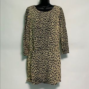 J. Crew leopard shift dress